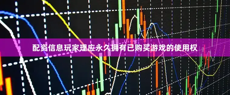 配资信息玩家理应永久拥有已购买游戏的使用权