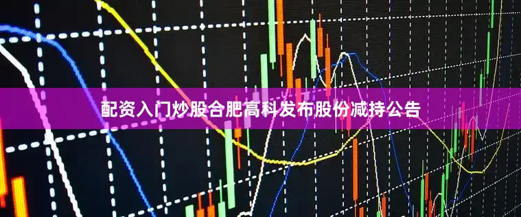 配资入门炒股合肥高科发布股份减持公告